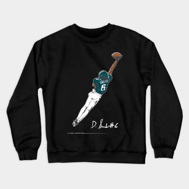 Devonta Smith One Hand Crewneck Sweatshirt by Chunta_Design